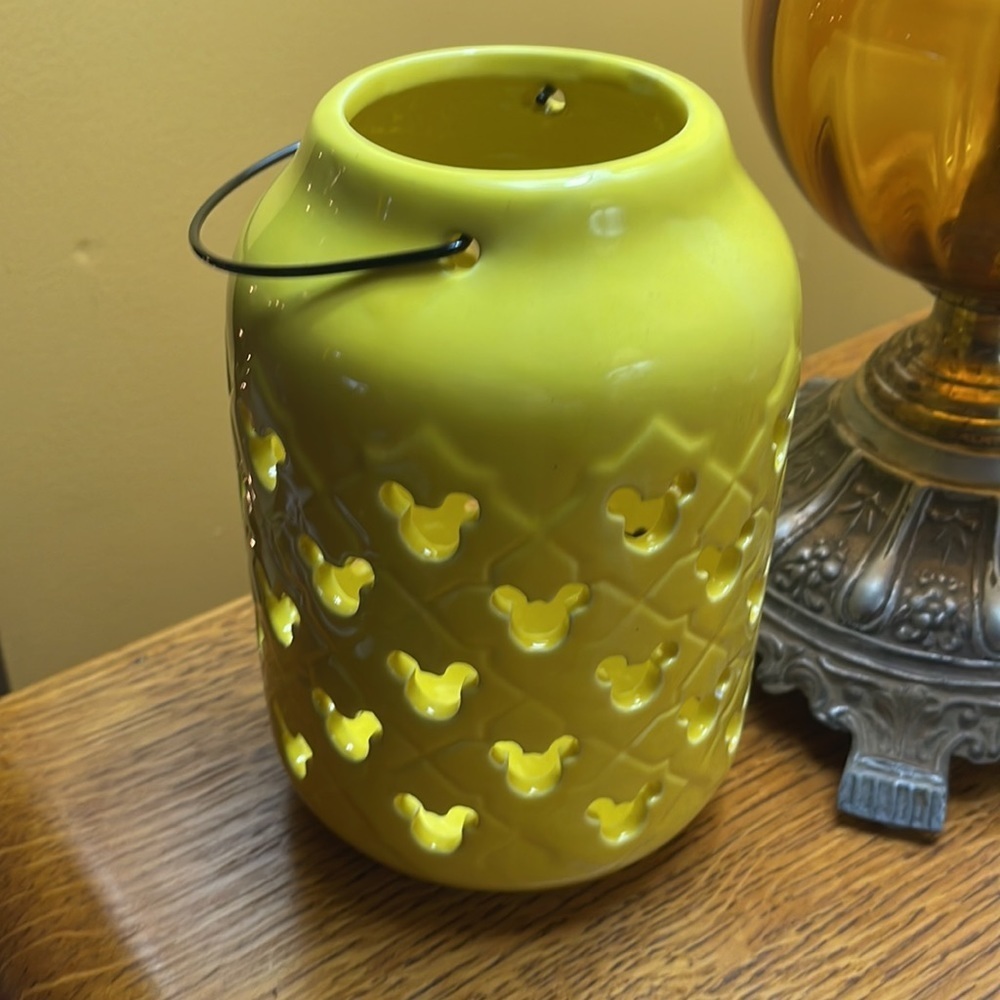 Disney Candle Holder Disney Lantern Mickey Mouse Ceramic Garden Lantern